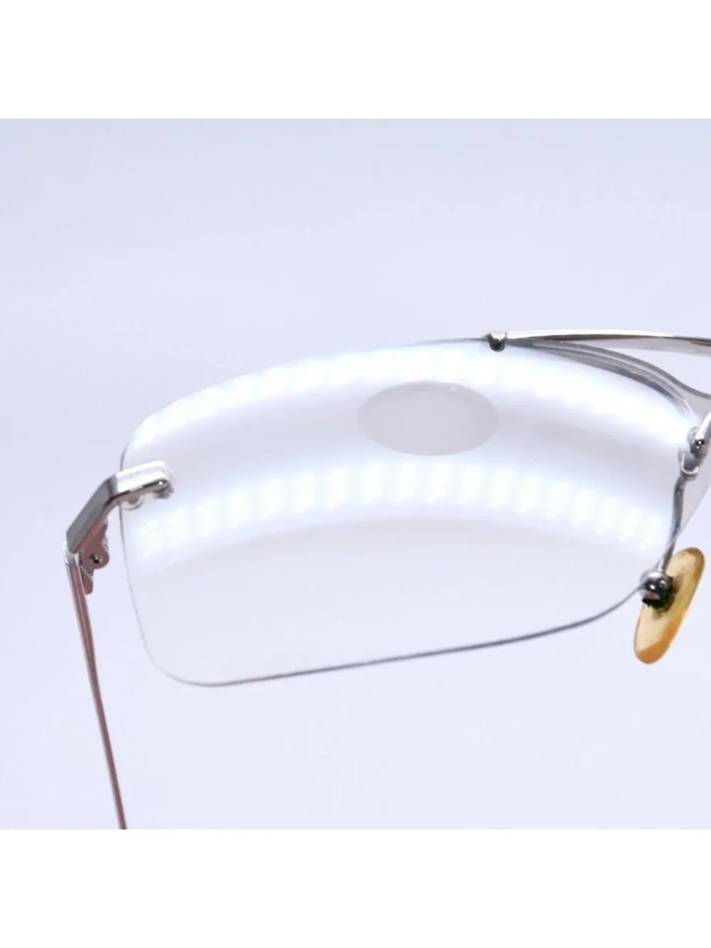 Dior Rimless Sunglasses Silver Gray Gradient Lens Eyewear
